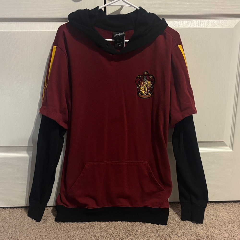 Warner Bros. Burgundy and Black Hoodie; Gryffindor HP